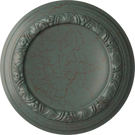 Ekena Millwork Carlsbad Ceiling Medallion (Fits Canopies up to 7 7/8"), 12 1/2"OD x 1 1/2"P, Cloud Burst Crackle CM12CACBC